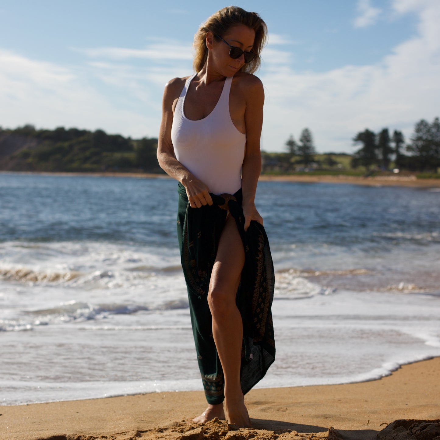 Retreat Luxe Sarong | Emerald