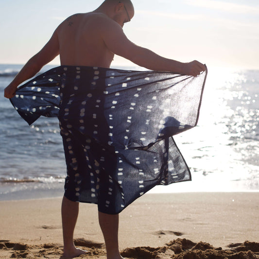 XL Cotton Beach Sarong – Van Life Lightweight Wrap | Sarong Hut