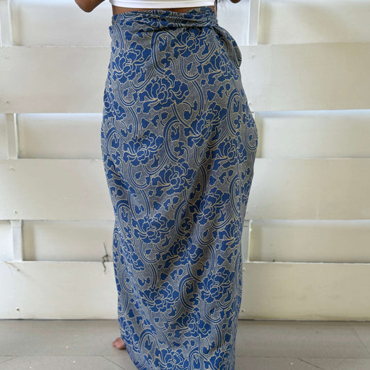 Driftwood Luxe Sarong beach wrap back and full length