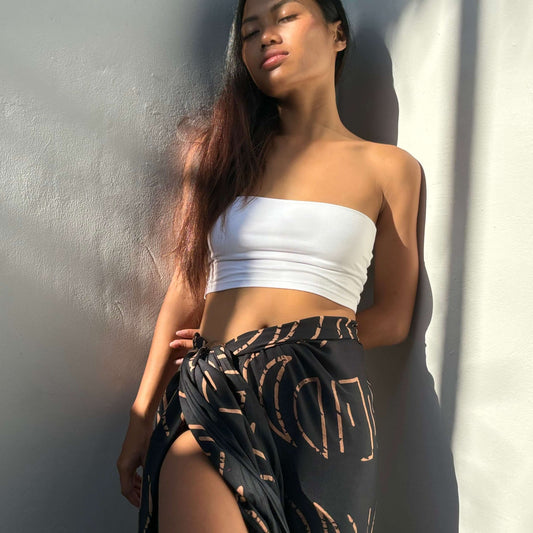 Espresso Black Luxe Pareo Sarong blissful state of mind