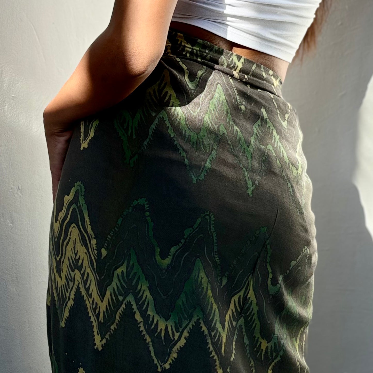 Toga Natural Beach Sarong rear female photo