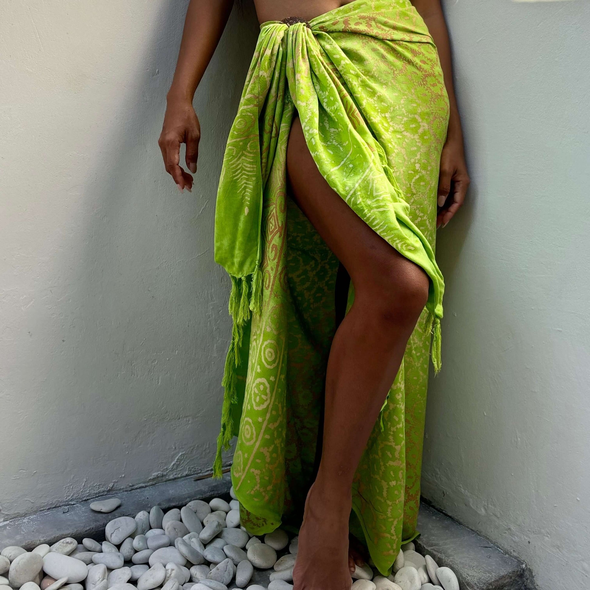 Vibrance Zest Beach Sarong full length sarung