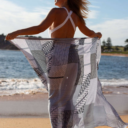Batik Monochrome Beach Sarong