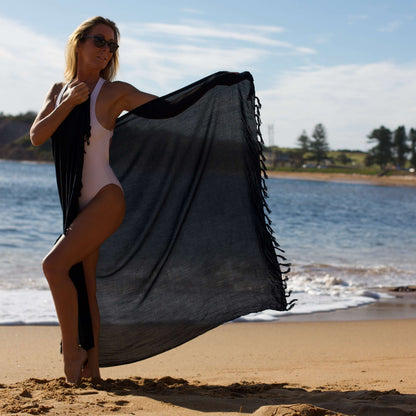 Classic Black Women’s Sarong – Cover Up