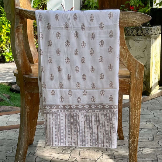 Firefly natural luxe sarong tied at hip, lightweight rayon by sarong hut