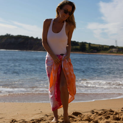 Happy Hippy Women's Cotton Beach Sarong Cover-Up