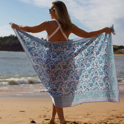 Kona Cotton Beach Sarong – Lightweight Wrap