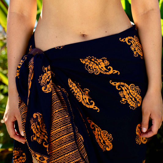 Manly luxe womens sarong sarong tied at hip, lightweight rayon by sarong hut