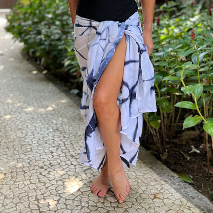 Namaste cotton sarong sarong tied at hip, lightweight rayon by sarong hut