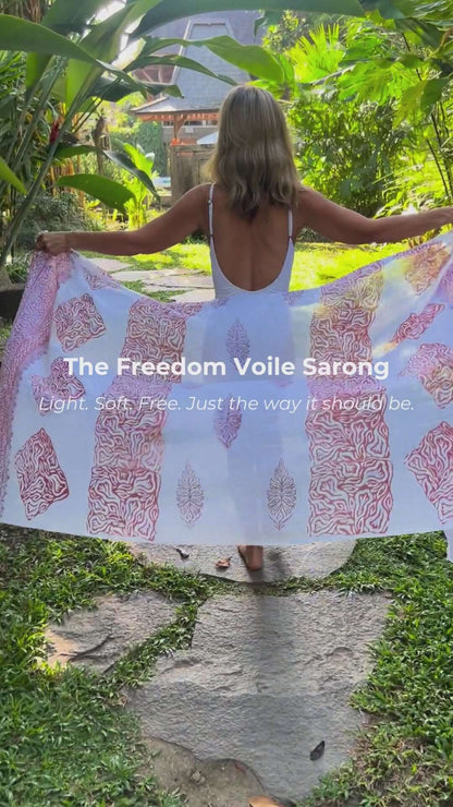 XL Cotton Beach Sarong – Freedom Pink Lightweight Wrap | Sarong Hut