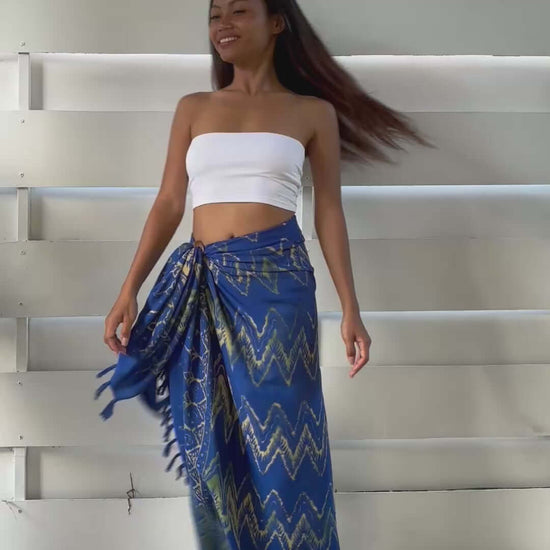 Toga Blue Beach Sarong video
