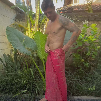 Watermelon Mens Beach Sarong video