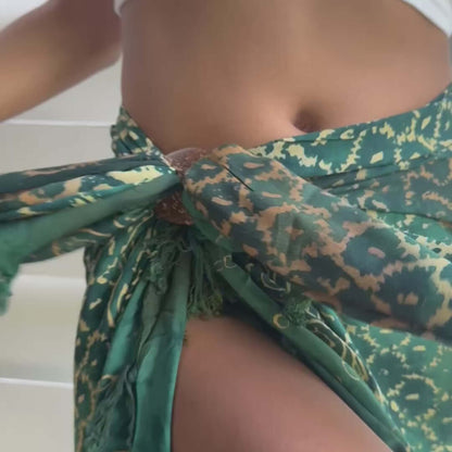 Vibrance Jade Beach Women’s Sarong – Relaxed Fit Sarong