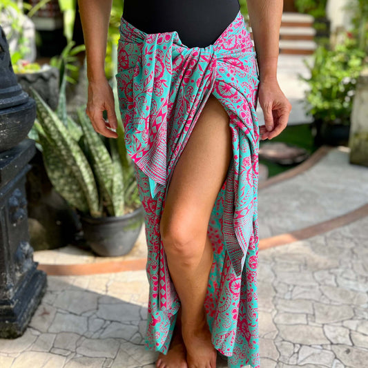 Sydney luxe beachwear look, photographed outdoors in natural light