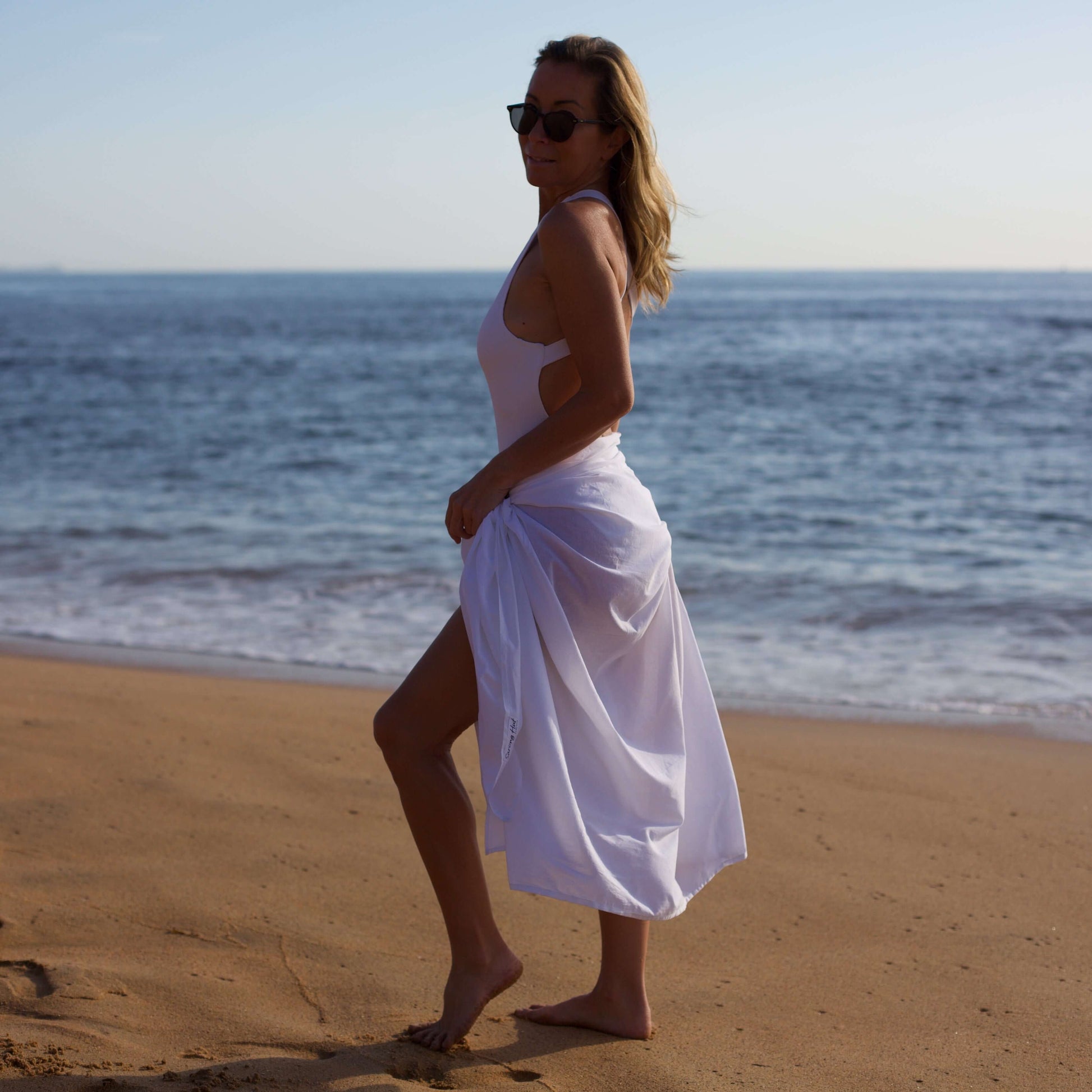 White Cotton Sarong | Cotton Sarong – Quick US shipping