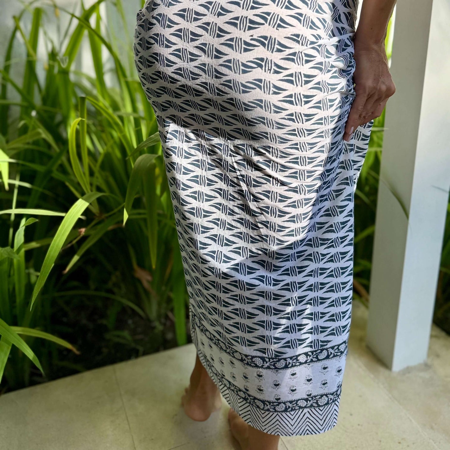 womens cotton beach sarong sailaway alternate side