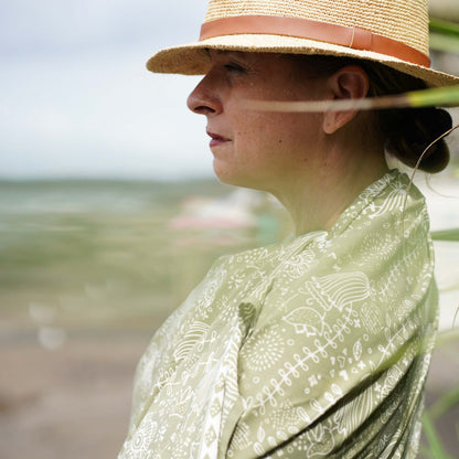 Melbourne Luxe Sarong on the beach